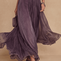 FLAVIA™ | Elegant Chiffon Dress - Harry & Olivia Birmingham
