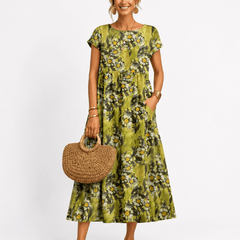 Florene | short sleeve summer dress - Harry & Olivia Birmingham
