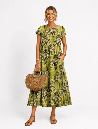 Florene | short sleeve summer dress - Harry & Olivia Birmingham