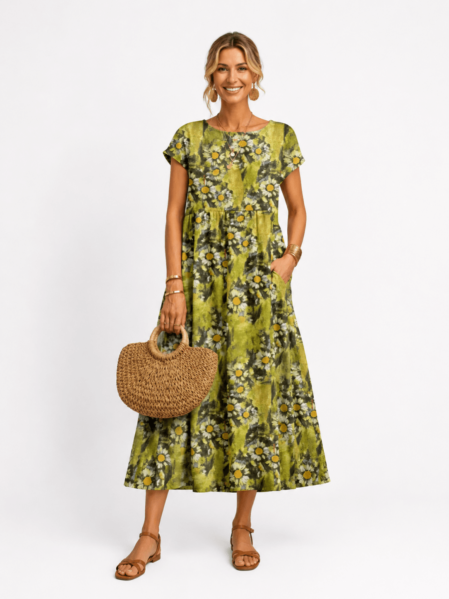Florene | short sleeve summer dress - Harry & Olivia Birmingham