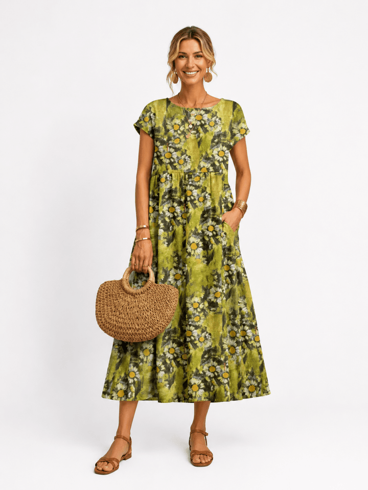 Florene | short sleeve summer dress - Harry & Olivia Birmingham