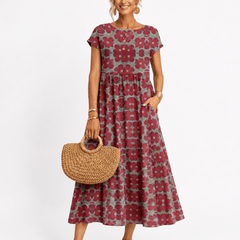 Florene | short sleeve summer dress - Harry & Olivia Birmingham