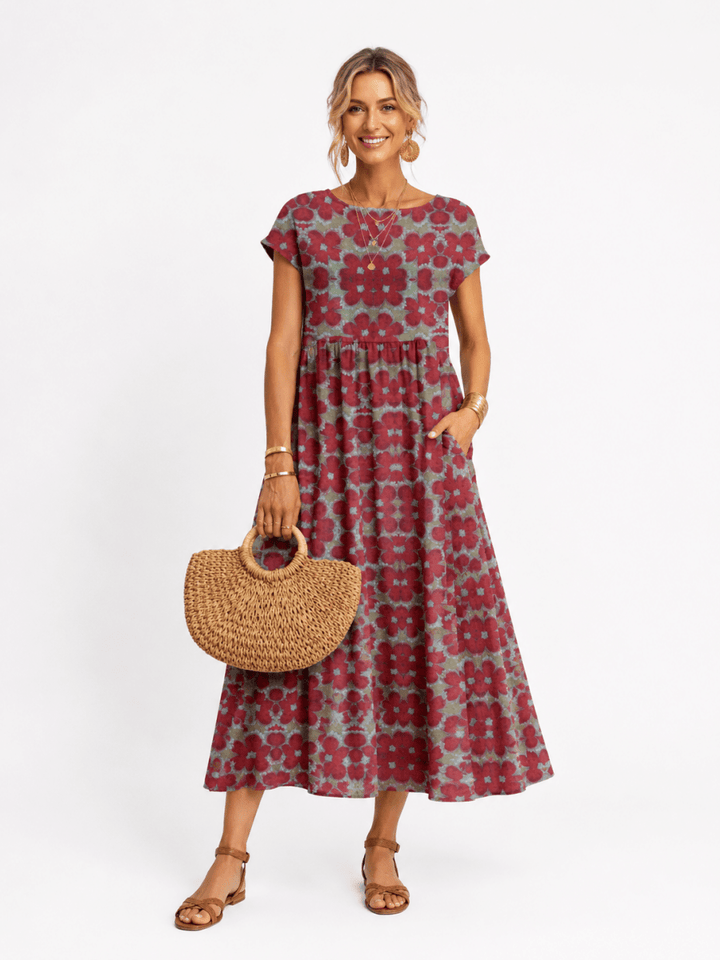 Florene | short sleeve summer dress - Harry & Olivia Birmingham