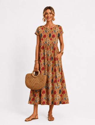Florene | short sleeve summer dress - Harry & Olivia Birmingham