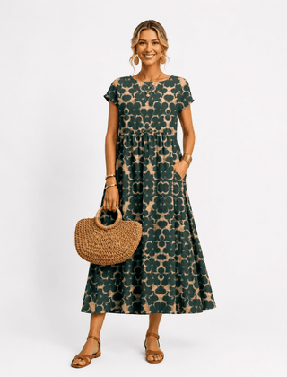 Florene | short sleeve summer dress - Harry & Olivia Birmingham