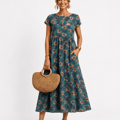 Florene | short sleeve summer dress - Harry & Olivia Birmingham