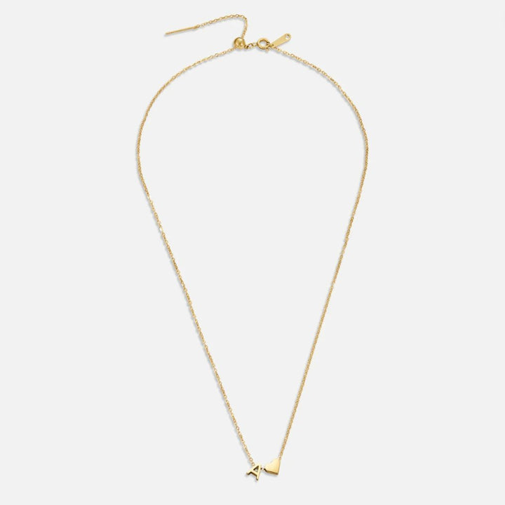 Forever Love & Letter Gold Necklace - Harry & Olivia Birmingham