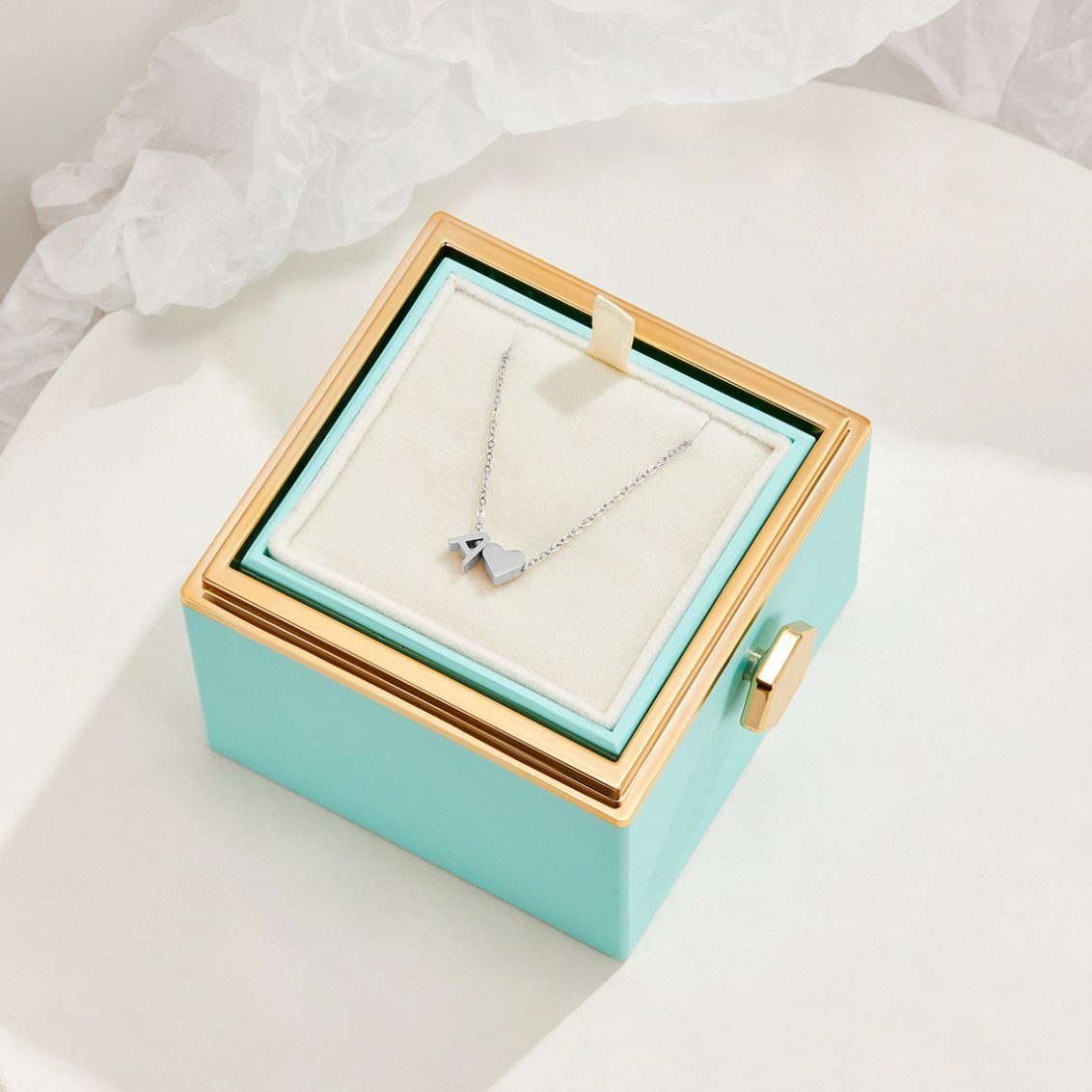 Forever Love & Letter Silver Necklace - Harry & Olivia Birmingham