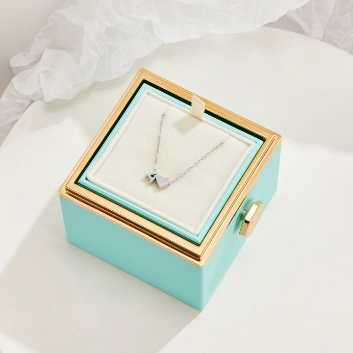 Forever Love & Letter Silver Necklace - Harry & Olivia Birmingham
