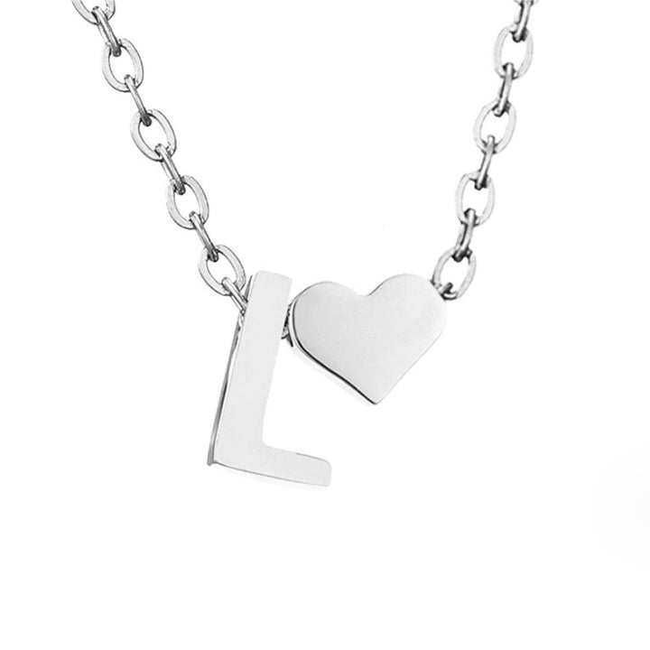 Forever Love & Letter Silver Necklace - Harry & Olivia Birmingham