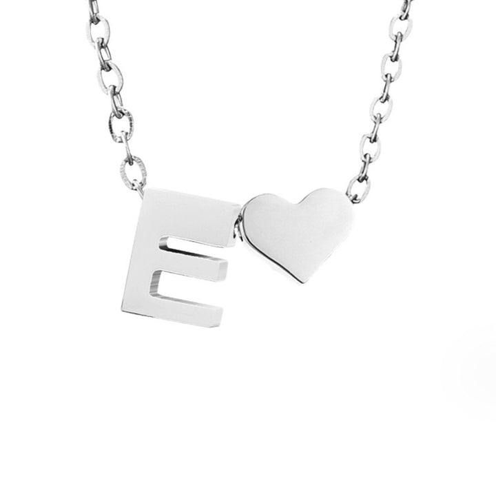 Forever Love & Letter Silver Necklace - Harry & Olivia Birmingham