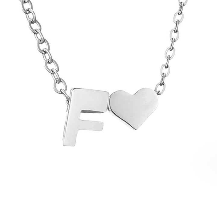 Forever Love & Letter Silver Necklace - Harry & Olivia Birmingham