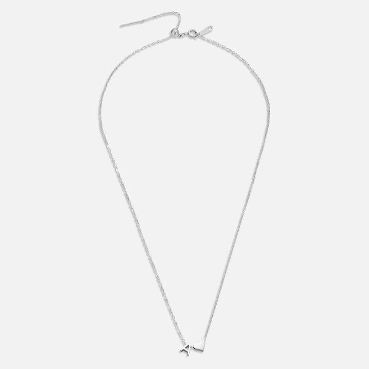 Forever Love & Letter Silver Necklace - Harry & Olivia Birmingham
