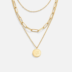 Geya Coin Layered Necklace - Harry & Olivia Birmingham