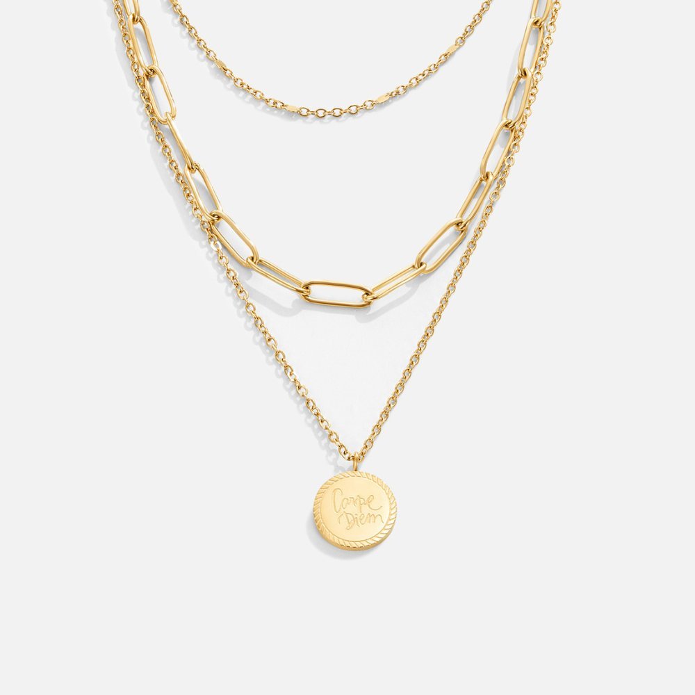 Geya Coin Layered Necklace - Harry & Olivia Birmingham