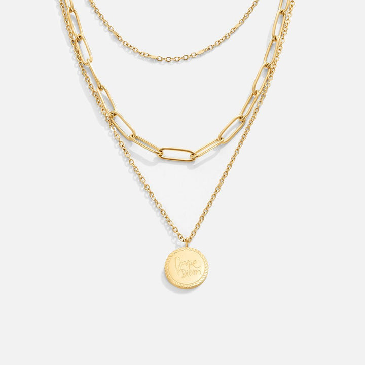 Geya Coin Layered Necklace - Harry & Olivia Birmingham