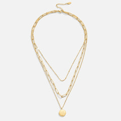 Geya Coin Layered Necklace - Harry & Olivia Birmingham