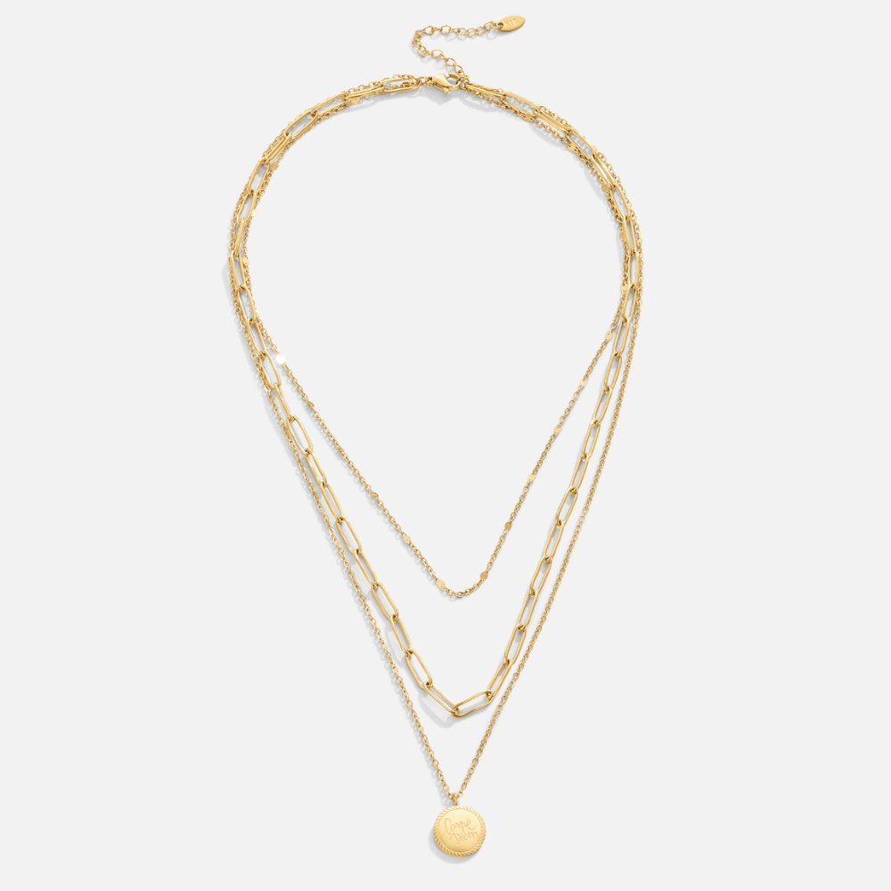 Geya Coin Layered Necklace - Harry & Olivia Birmingham