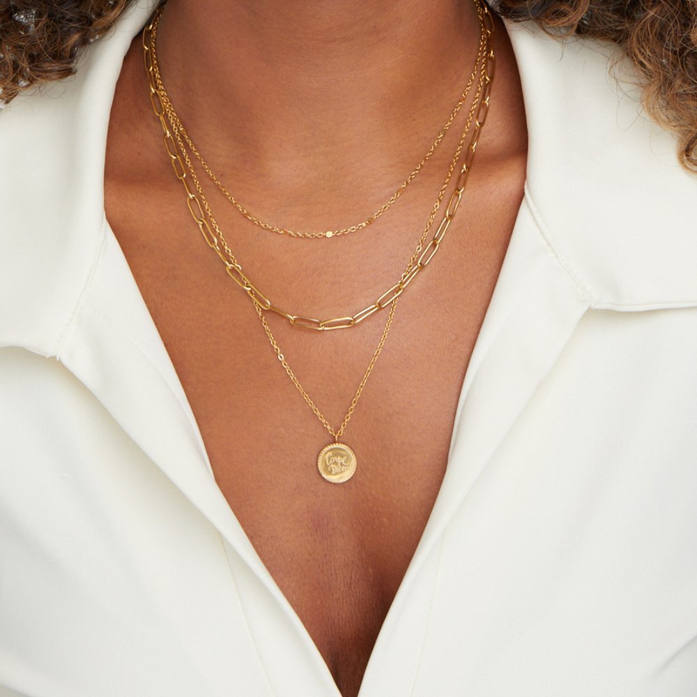 Geya Coin Layered Necklace - Harry & Olivia Birmingham