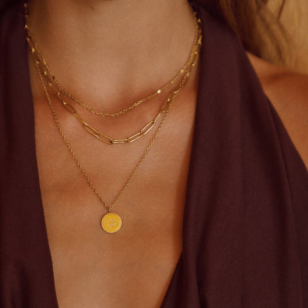 Geya Coin Layered Necklace - Harry & Olivia Birmingham