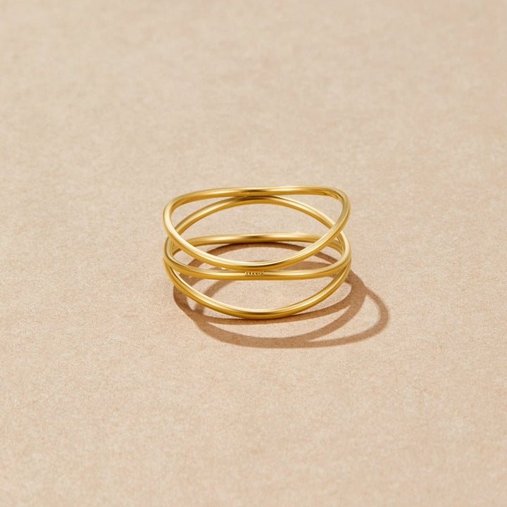Gold Infinity Loop Ring - Harry & Olivia Birmingham