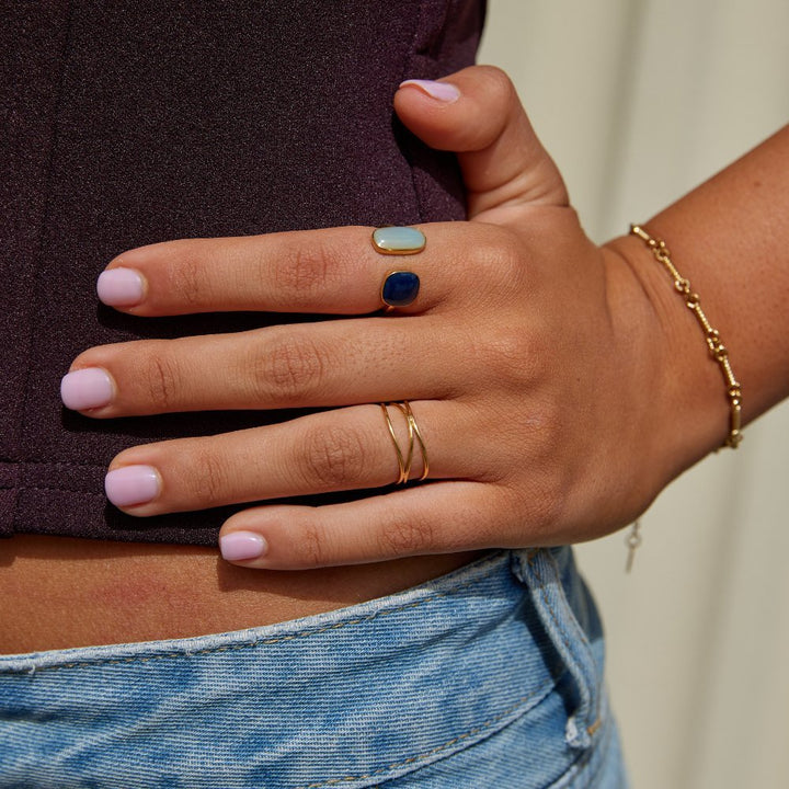 Gold Infinity Loop Ring - Harry & Olivia Birmingham