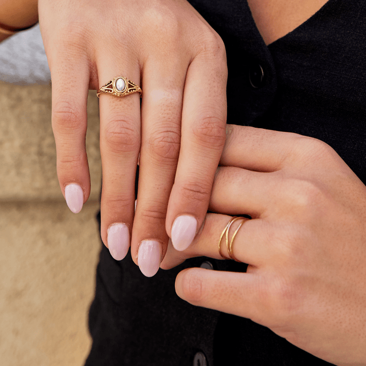 Gold Infinity Loop Ring - Harry & Olivia Birmingham