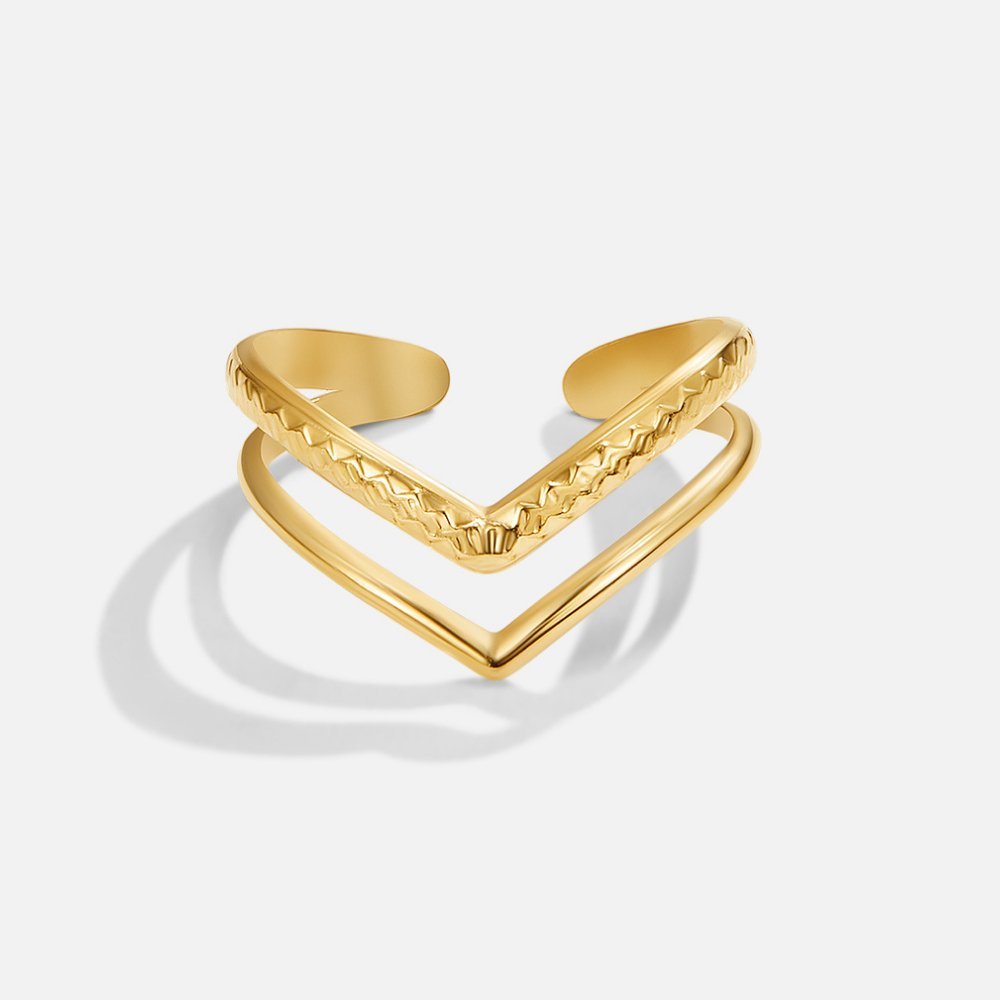 Harper Layered Wrap Ring - Harry & Olivia Birmingham