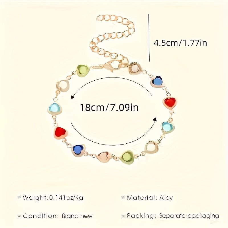 HEART-SHAPED GOLD BRACELET - Harry & Olivia Birmingham