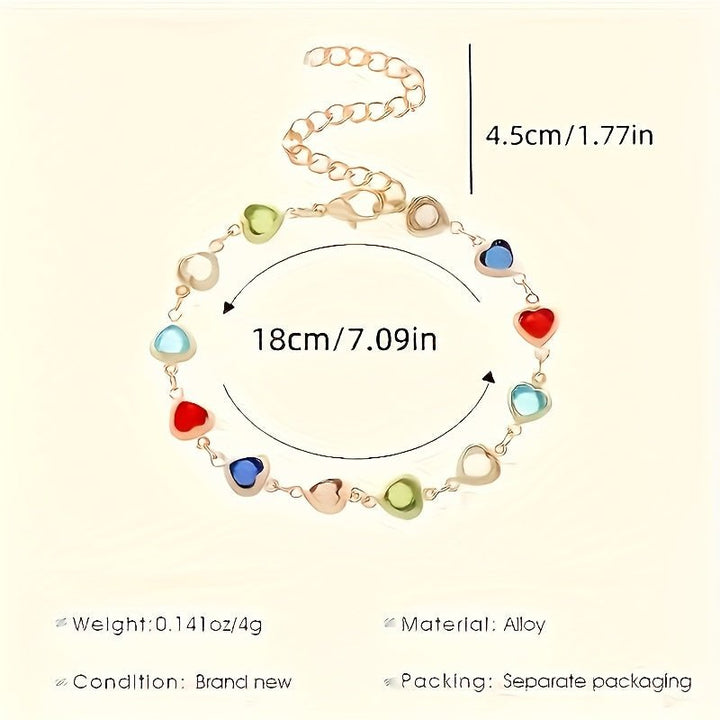 HEART-SHAPED GOLD BRACELET - Harry & Olivia Birmingham