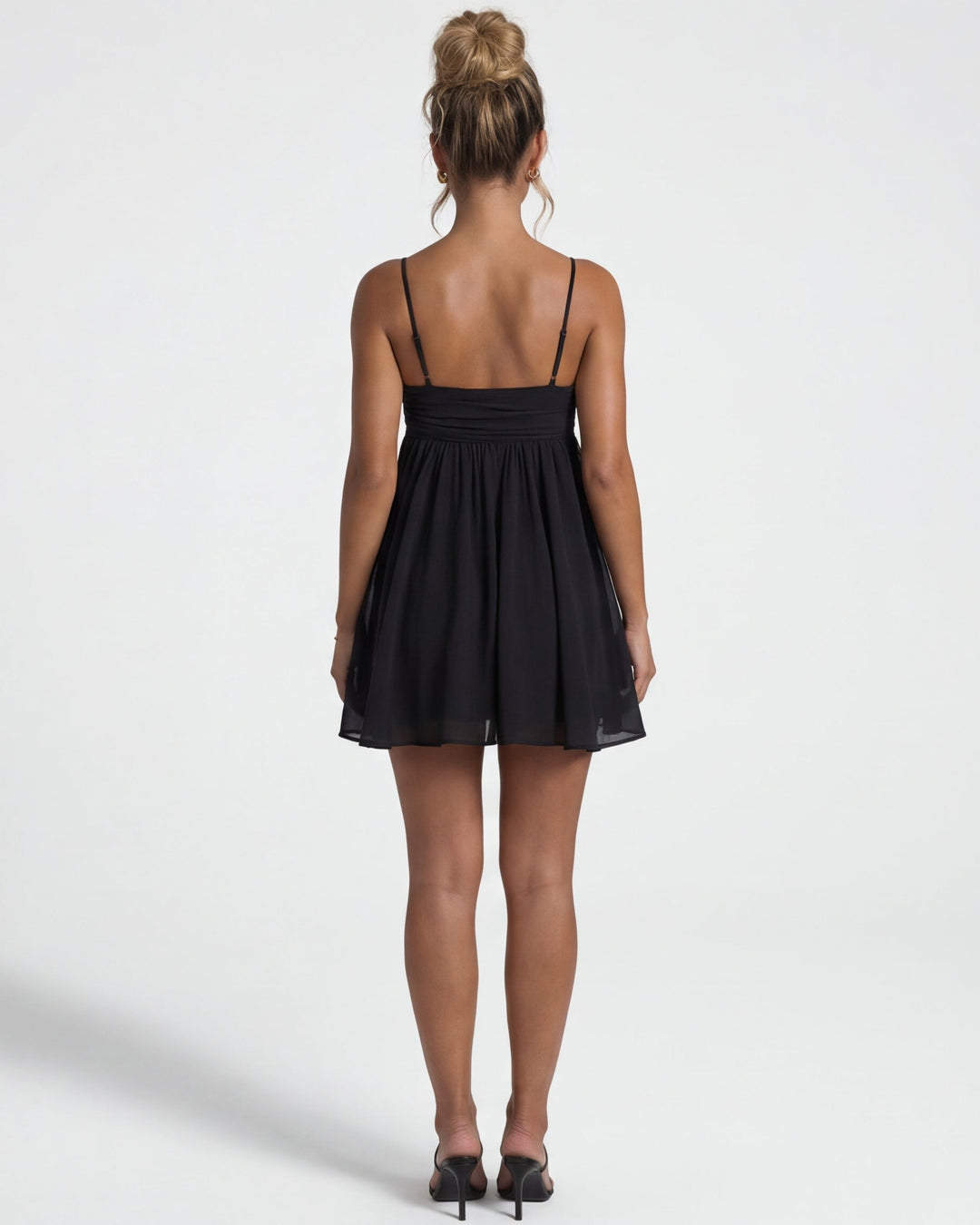 ANGEL | Ruched Babydoll Mini Dress