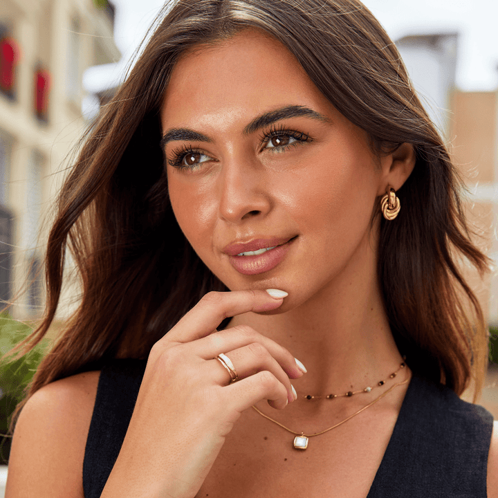 Layered Sahara Gold Ring - Harry & Olivia Birmingham