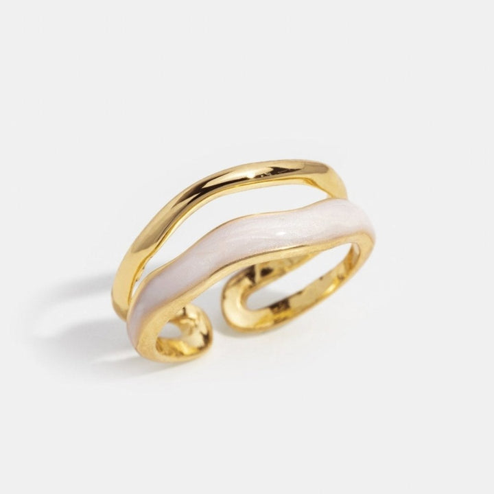 Layered Sahara Gold Ring - Harry & Olivia Birmingham