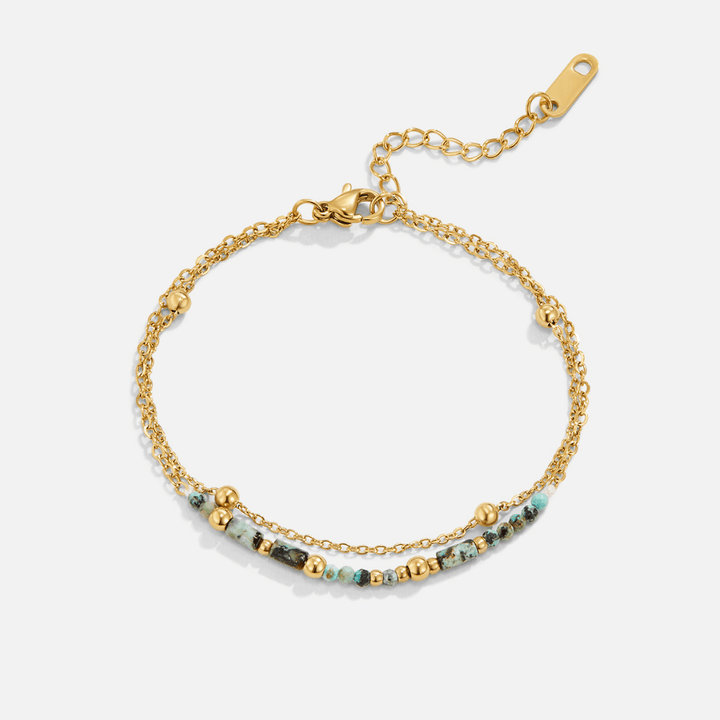 Layered Stone Beads Bracelet - Harry & Olivia Birmingham
