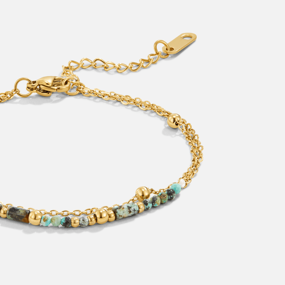 Layered Stone Beads Bracelet - Harry & Olivia Birmingham