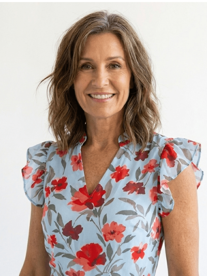 Lila | Floral V-Neck Tiered Midi Dress - Harry & Olivia Birmingham