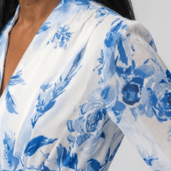 Lillian | Floral Long Sleeve Wrap Maxi Dress - Harry & Olivia Birmingham
