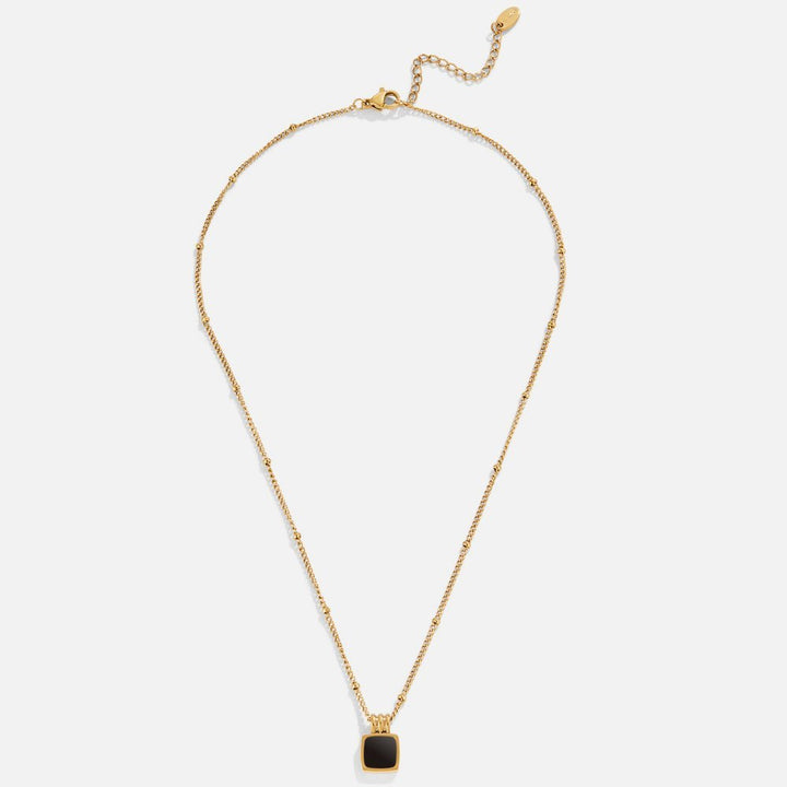 Lucia Black Pendant Necklace - Harry & Olivia Birmingham
