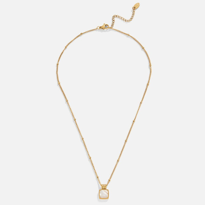 Lucia White Shell Pendant Necklace - Harry & Olivia Birmingham