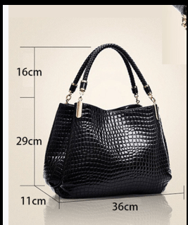 Lusso Milano - Crocodile Shoulder Bag - Harry & Olivia Birmingham