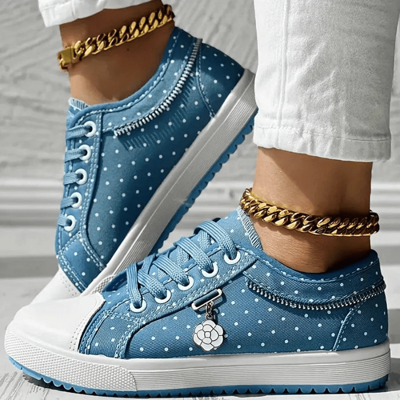 Margaret | Elegant Floral Sneakers - Harry & Olivia Birmingham