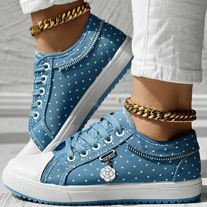Margaret | Elegant Floral Sneakers - Harry & Olivia Birmingham