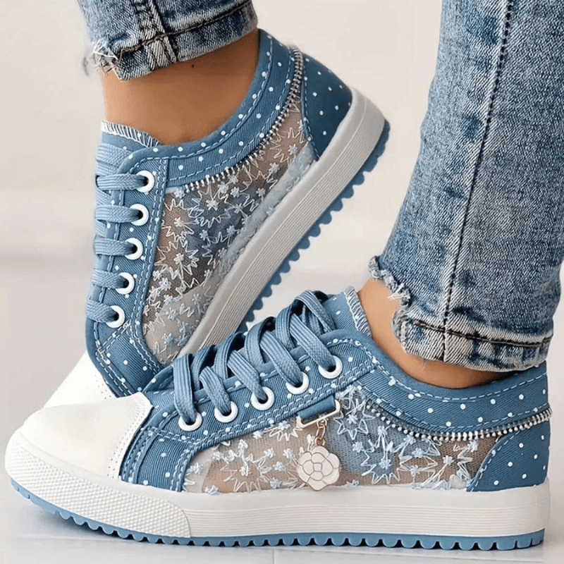 Margaret | Elegant Floral Sneakers - Harry & Olivia Birmingham