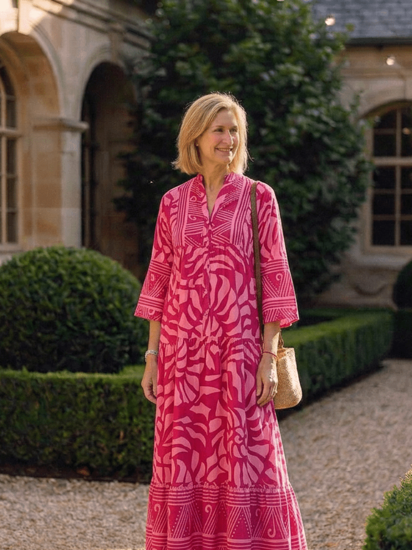 Marielle | Button Front Midi Dress - Harry & Olivia Birmingham