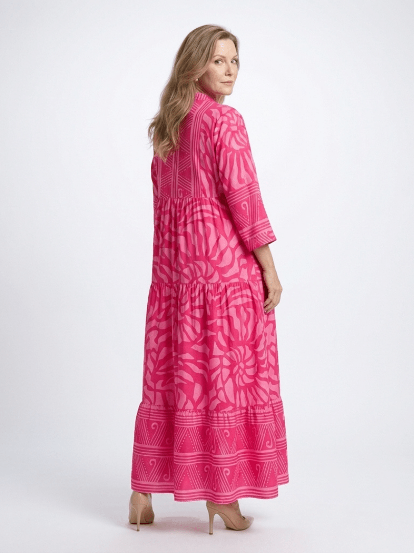 Marielle | Button Front Midi Dress - Harry & Olivia Birmingham