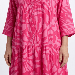 Marielle | Button Front Midi Dress - Harry & Olivia Birmingham
