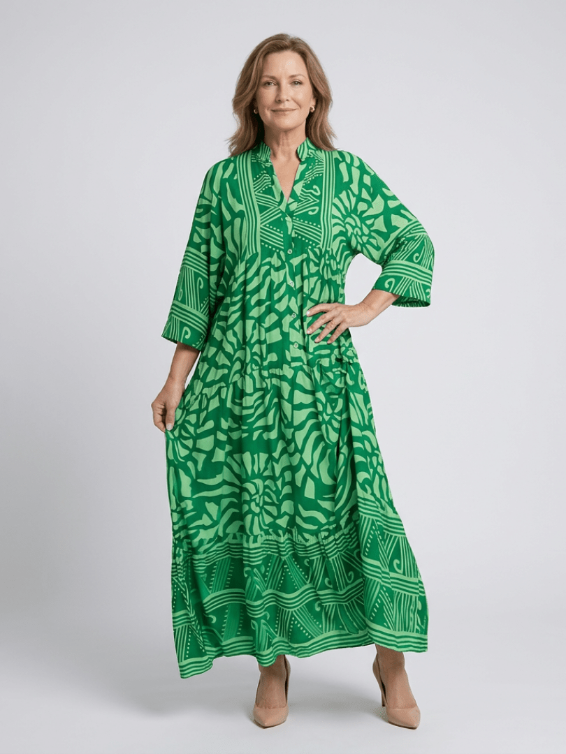 Marielle | Button Front Midi Dress - Harry & Olivia Birmingham