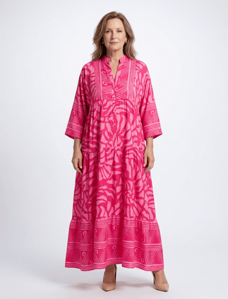 Marielle | Button Front Midi Dress - Harry & Olivia Birmingham