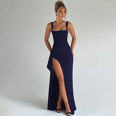 MARILYN™ - Elegant Formal Slip Maxi Dress with Open Back - Harry & Olivia Birmingham
