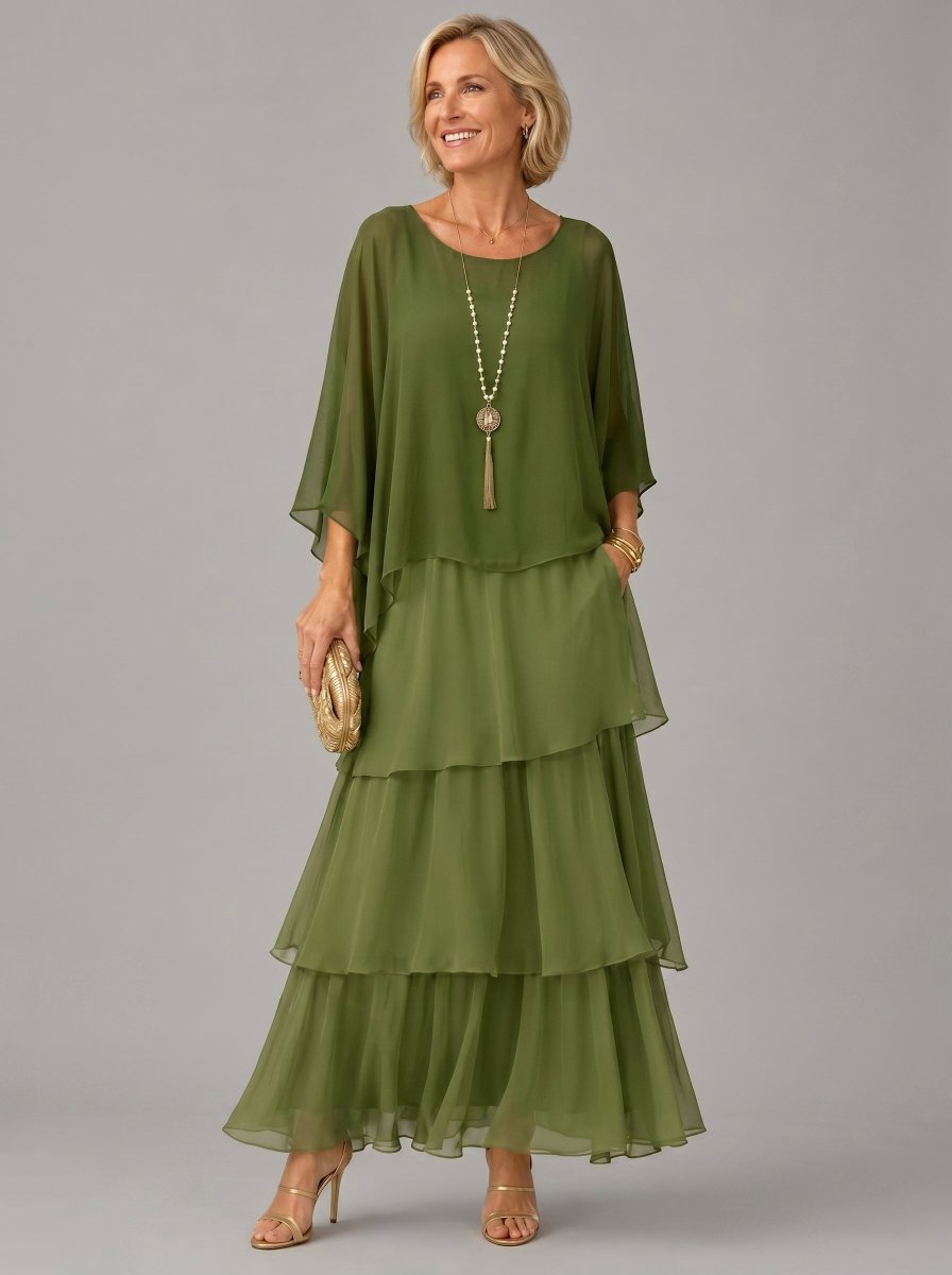 Matilda | Elegant Flowing Maxi Dress - Harry & Olivia Birmingham